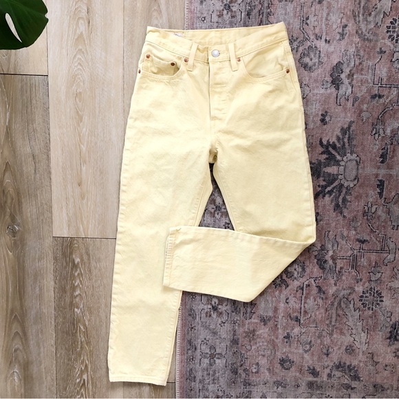 Levi's Denim - Levis 501 High Rise Jeans in Botanical Gardenia